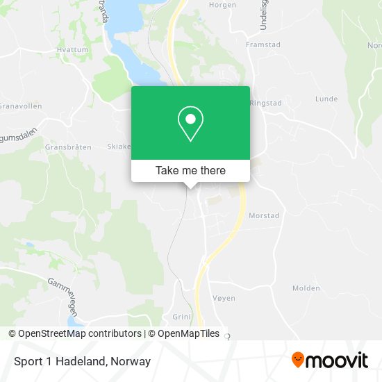 Sport 1 Hadeland map