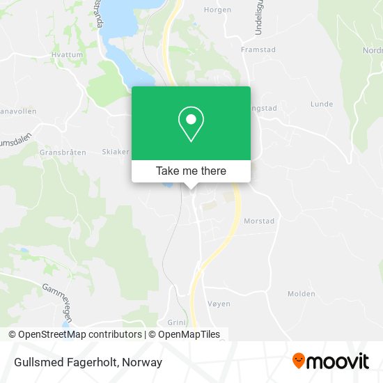 Gullsmed Fagerholt map