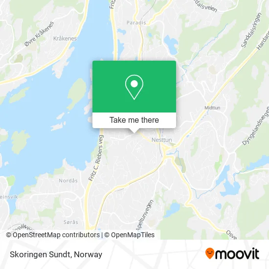 Skoringen Sundt map