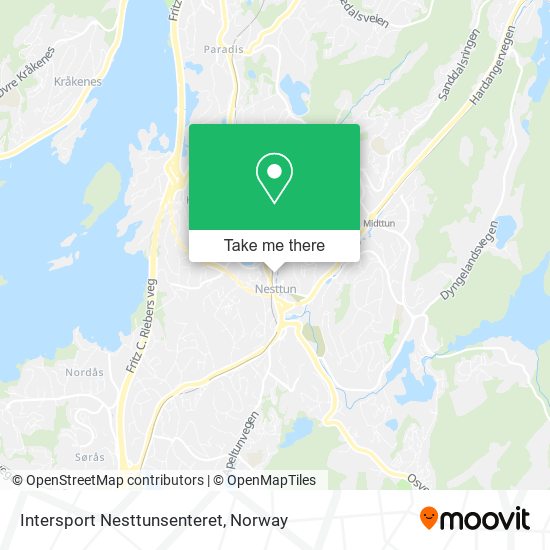 Intersport Nesttunsenteret map