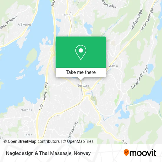 Negledesign & Thai Massasje map