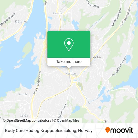 Body Care Hud og Kroppspleiesalong map