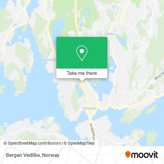 Bergen Vedlike map