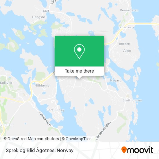 Sprek og Blid Ågotnes map