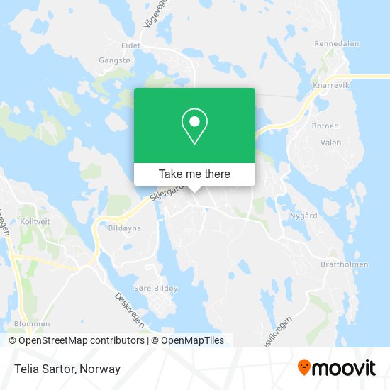 Telia Sartor map