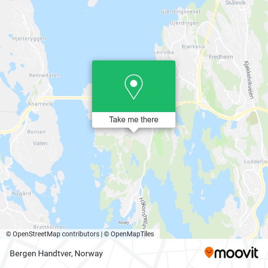 Bergen Handtver map