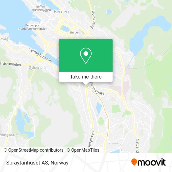 Spraytanhuset AS map