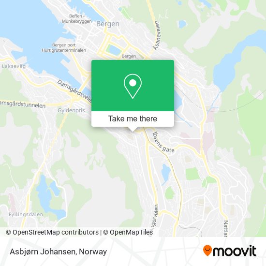 Asbjørn Johansen map