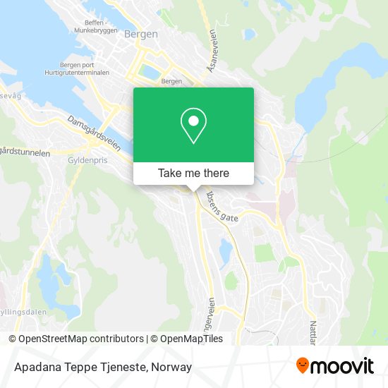 Apadana Teppe Tjeneste map