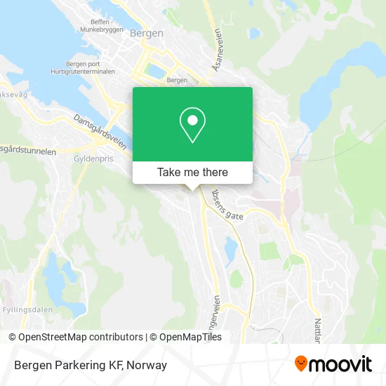 Bergen Parkering KF map