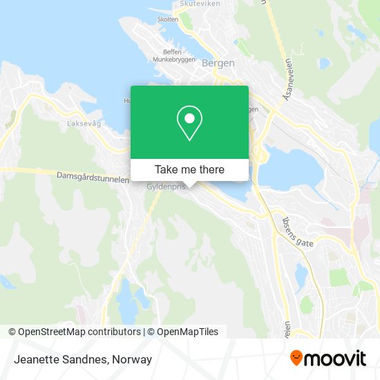 Jeanette Sandnes map