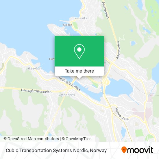 Cubic Transportation Systems Nordic map