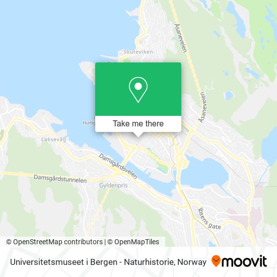 Universitetsmuseet i Bergen - Naturhistorie map