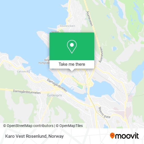 Karo Vest Rosenlund map