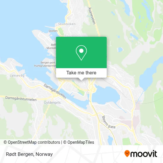 Rødt Bergen map