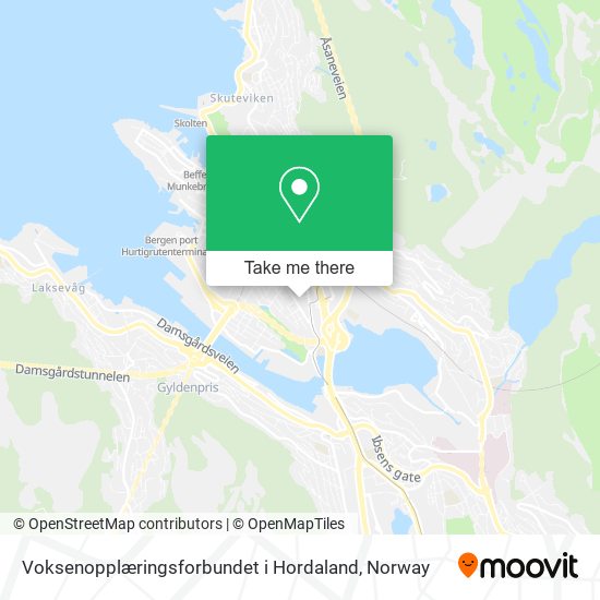 Voksenopplæringsforbundet i Hordaland map