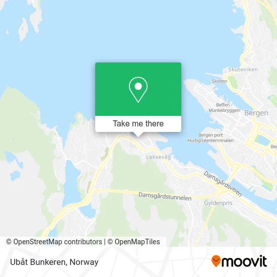 Ubåt Bunkeren map