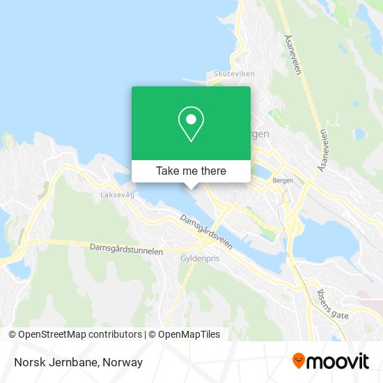 Norsk Jernbane map