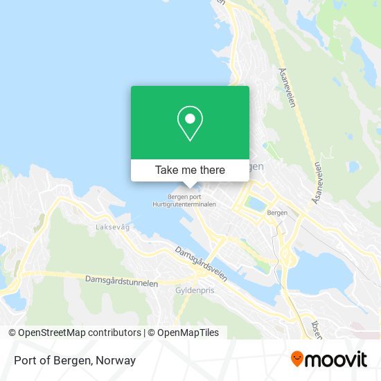 Port of Bergen map