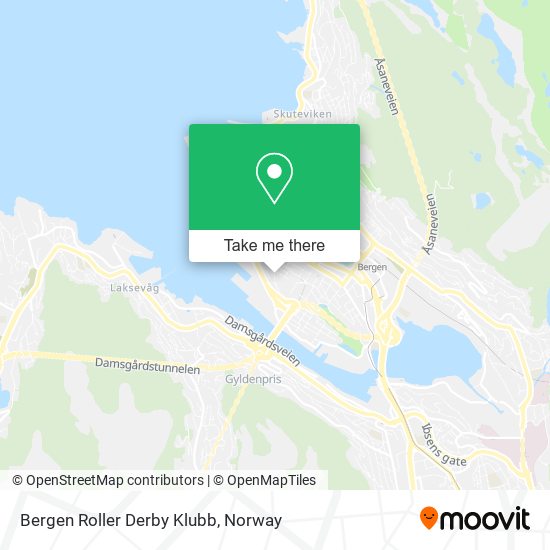 Bergen Roller Derby Klubb map