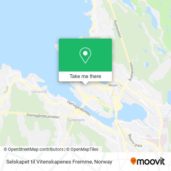 Selskapet til Vitenskapenes Fremme map