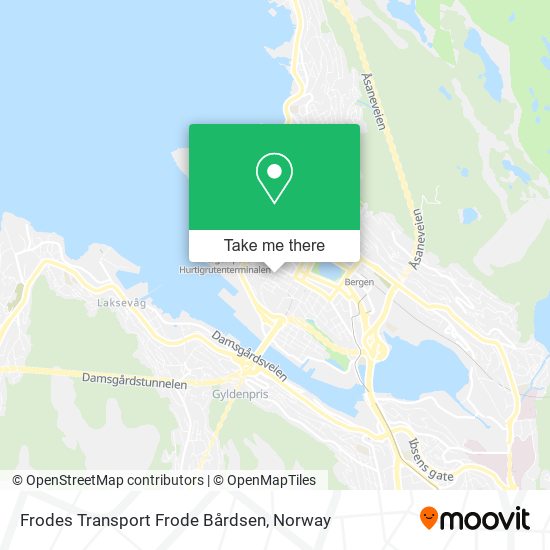Frodes Transport Frode Bårdsen map