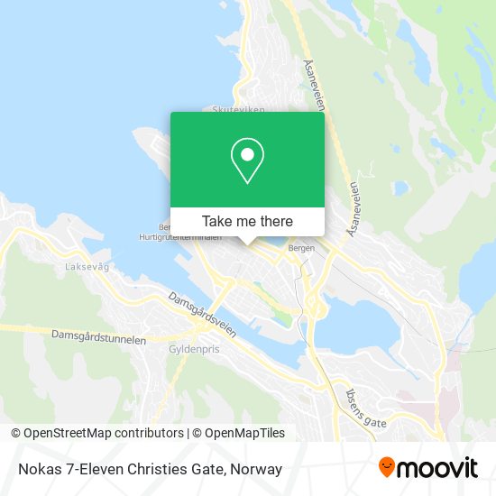 Nokas 7-Eleven Christies Gate map
