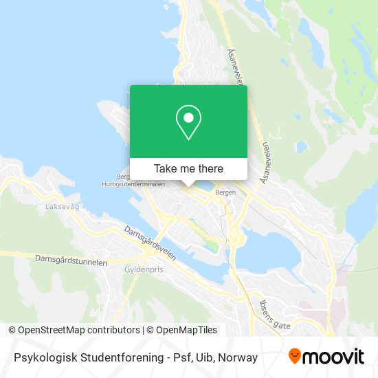 Psykologisk Studentforening - Psf, Uib map