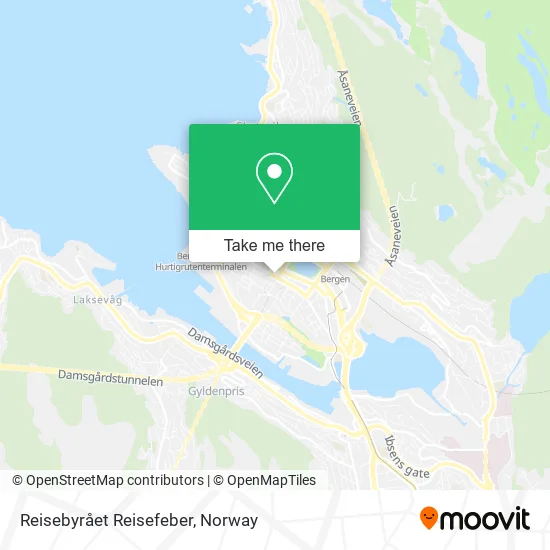 Reisebyrået Reisefeber map