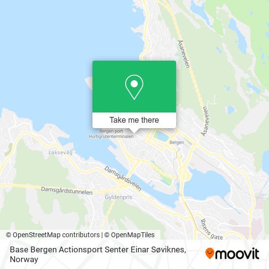 Base Bergen Actionsport Senter Einar Søviknes map