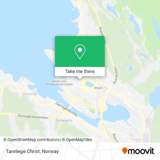 Tannlege Christ map