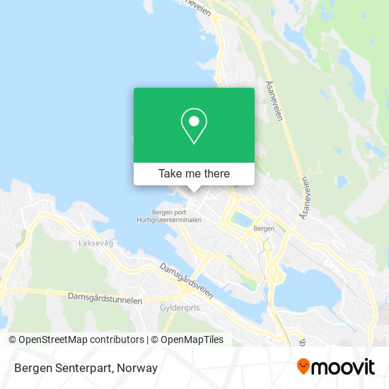 Bergen Senterpart map