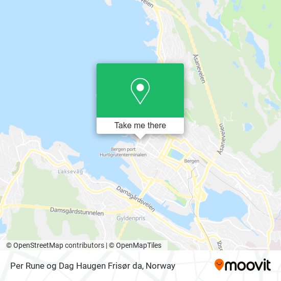 Per Rune og Dag Haugen Frisør da map