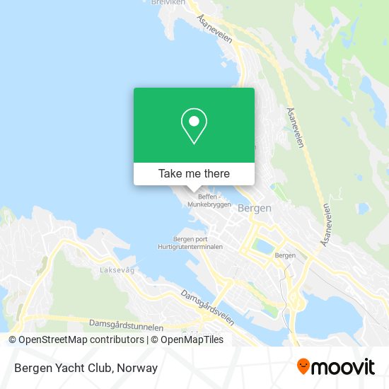 Bergen Yacht Club map