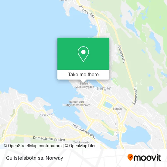 Gullstølsbotn sa map
