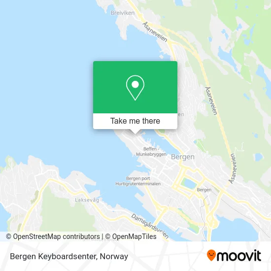 Bergen Keyboardsenter map