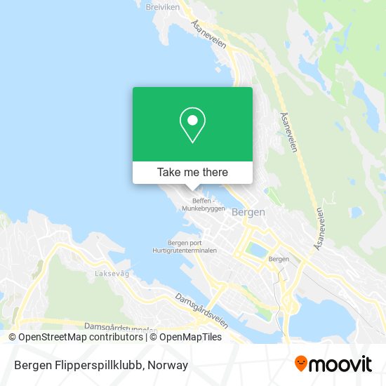 Bergen Flipperspillklubb map