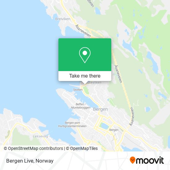 Bergen Live map