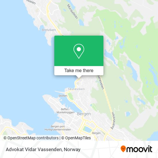 Advokat Vidar Vassenden map