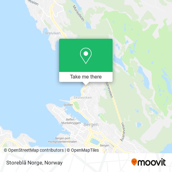 Storeblå Norge map