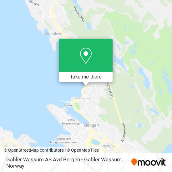 Gabler Wassum AS Avd Bergen - Gabler Wassum map