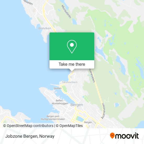 Jobzone Bergen map