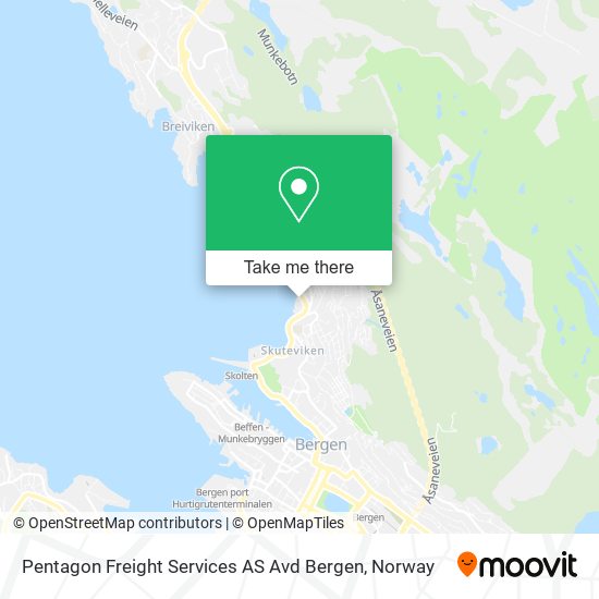 Pentagon Freight Services AS Avd Bergen map