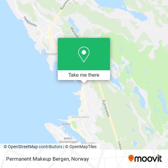 Permanent Makeup Bergen map