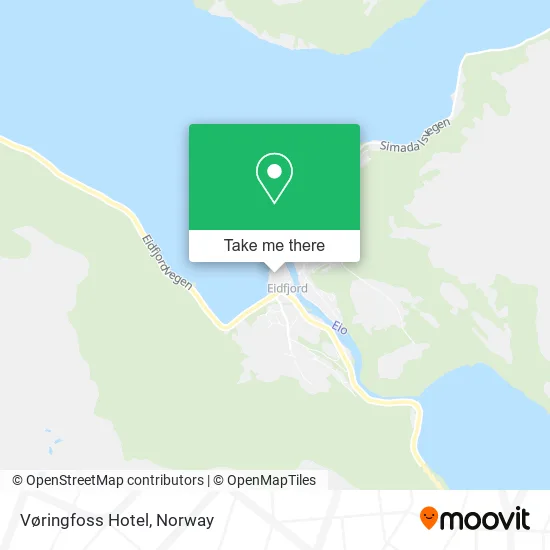 Vøringfoss Hotel map