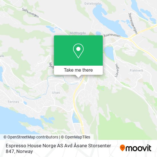 Espresso House Norge AS Avd Åsane Storsenter 847 map