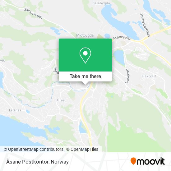 Åsane Postkontor map