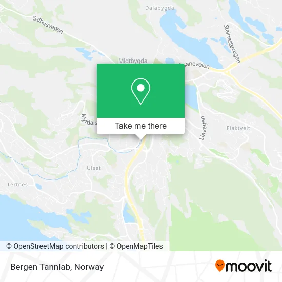 Bergen Tannlab map