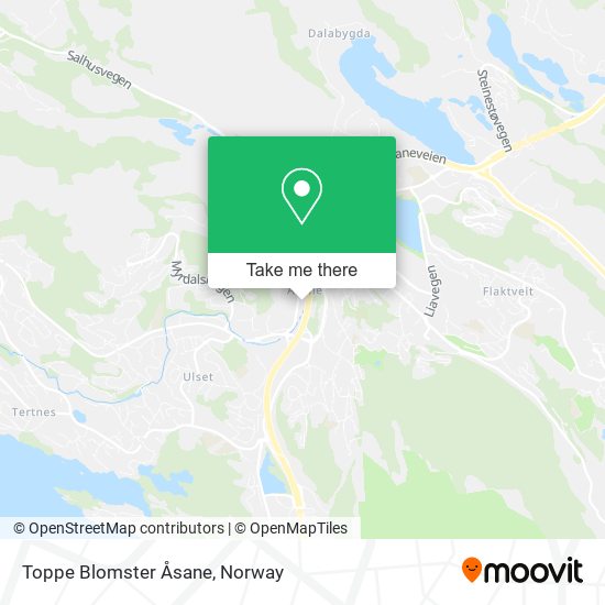 Toppe Blomster Åsane map