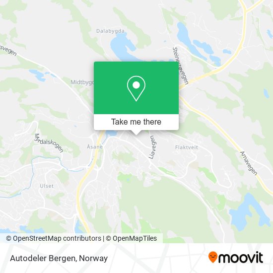 Autodeler Bergen map